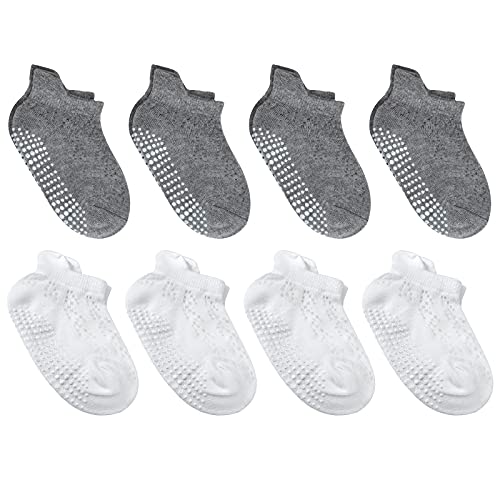 antirutsch babysocken packung mit 8, flyish direct hohles design, atmungsaktive sommersocken, mehrfarbig, m