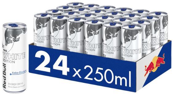 red bull energy drink white edition 24er pack 0,25l ab 19,37 0,81 pro dose