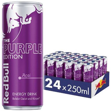 red bull energy drink purple edition 24x 82 cent pro dose ab 19,57 euro