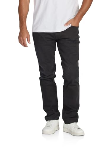 **Riverso Herren Stretch Jeans RIVChris Straight Fit Schwarz W32 L30**