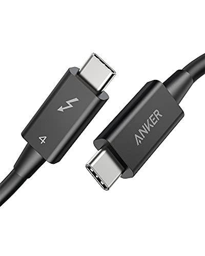 anker thunderbolt 4 kabel 70cm, 8k display, 40 gbps datentransfer, 100w usb-c ladekabel