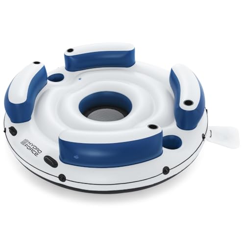 bestway hydro-force lazy dayz badeinsel 256 cm für 4 personen 400 kg belastbarkeit