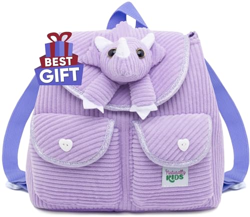 Produktbild: naturally kids rucksack kinder triceratops dinosaurier kindergartenrucksack lila 3 jahre