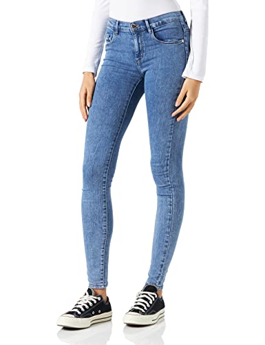 only jeans damen onlrain life skinny fit mittelblaue denim größe L / 30L EU