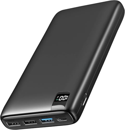 addup powerbank 26800mAh, 22,5W power delivery, tragbares ladegerät mit 4 ports