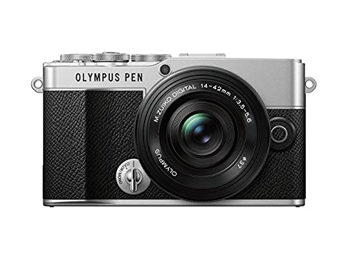 olympus pen e-p7 kamera kit mit digital ed 14-42mm ez, schwarz