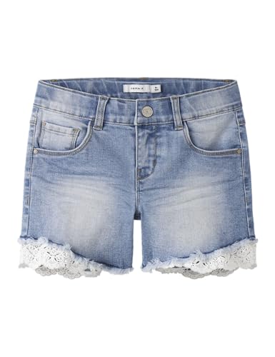 name it jeans shorts mädchen nkfsalli slim dnm 5372-ha medium blue denim 122 eu
