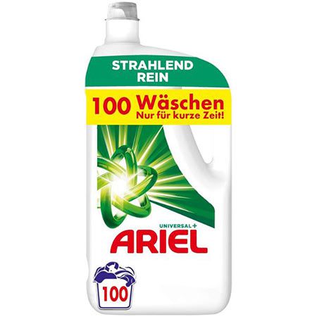 ariel universal+ flüssigwaschmittel 100 waschladungen 18,52 statt 30