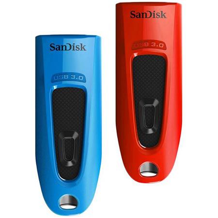 sanDisk Ultra USB 3.0 Flash-Laufwerk 64 GB - 2er Pack für 14,99 (statt 23)