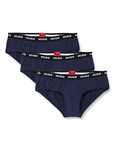 hugo Herren hipbrief tripletpack in schwarz, blau, rot