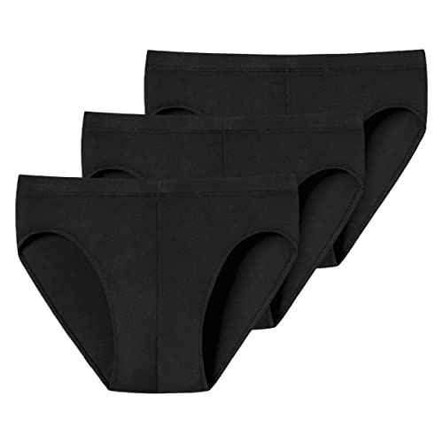 herren slips supermini 3er pack von schiesser mit weichem bündchen - cotton stretch mix