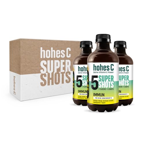 hohes c super shots immun 3 x 330ml orange mango ingwer kurkuma vegan zuckerfrei