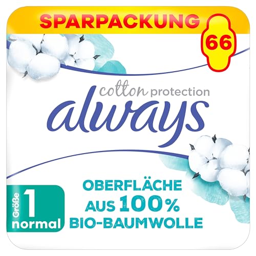Produktbild: always ultra binden damen 1, cotton protection normal, 66 stück, ultradünn, super absorbierend