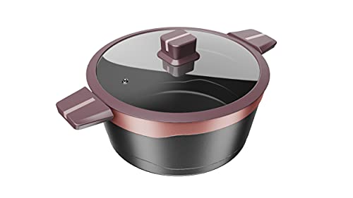 hayden dutch oven 28 cm mit deckel, aluminiumguss, titan-antihihaft, 8 liter, pink