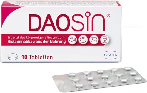 daoSiN Nahrungsergänzungsmittel mit dao-Enzym zur Unterstützung des Histaminabbaus, 120 Tabletten