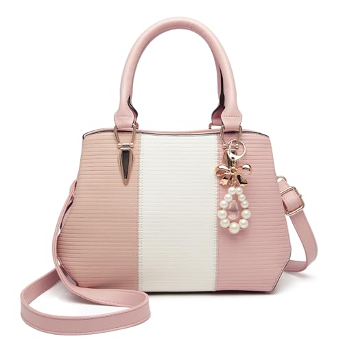 miss lulu handtasche damen mittelgroß multicolor elegant citytasche geldbörsen-set