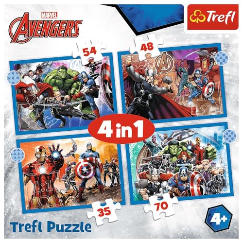 Avengers 4 in 1 Puzzle - 4 separate Puzzles von Trefl