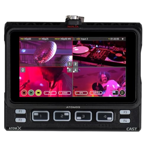 atomos atomx cast - multi-kamera live streaming switcher