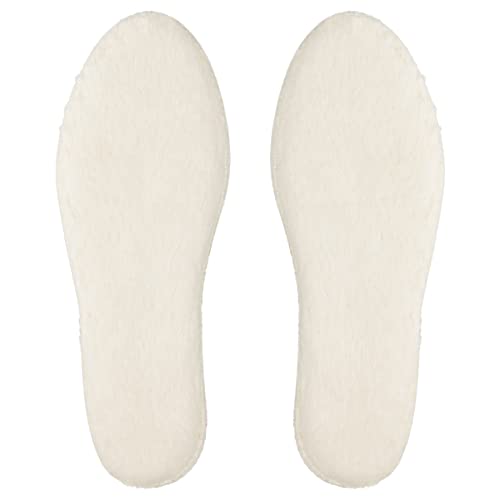 knixmax merinowolle einlegesohlen warme schuheinlagen winter für erwachsene kinder beige 42eu