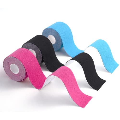 Produktbild: kinesiotape carehabi sporttape für muskeln, 5 m x 5 cm, 3 rollen