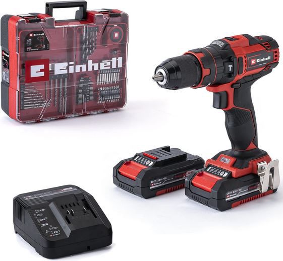 einhell te-cd 18/40 li-i akku schlagbohrschrauber set 104,99 statt 118