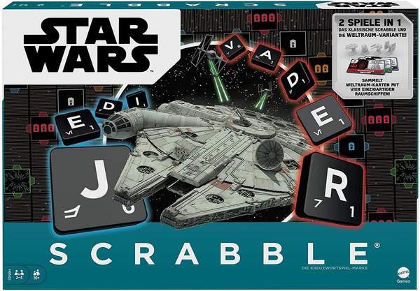 scrabble star wars von mattel games, spiel für 10,90 statt 15