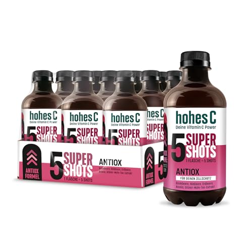 hohes c super shots antiox 12 x 330ml vegan zellschutz brombeere himbeere erdbeere