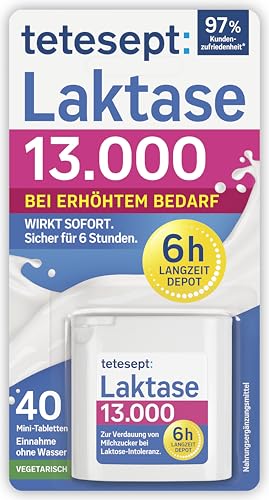 tetesept Laktase 13.000  40 Tabletten, 6h Depot, 8 ohne Sparabo, 90 Tabletten a 7.000  8,80