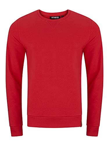 riverso herren pullover sweatshirt rundhals langarm rot XXL, farbe: middle red