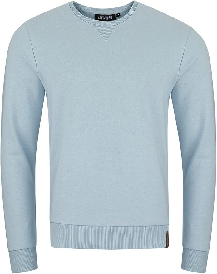riverso Pullover Herren RIVPhillip Regular Fit Rundhals Langarm Blau XL