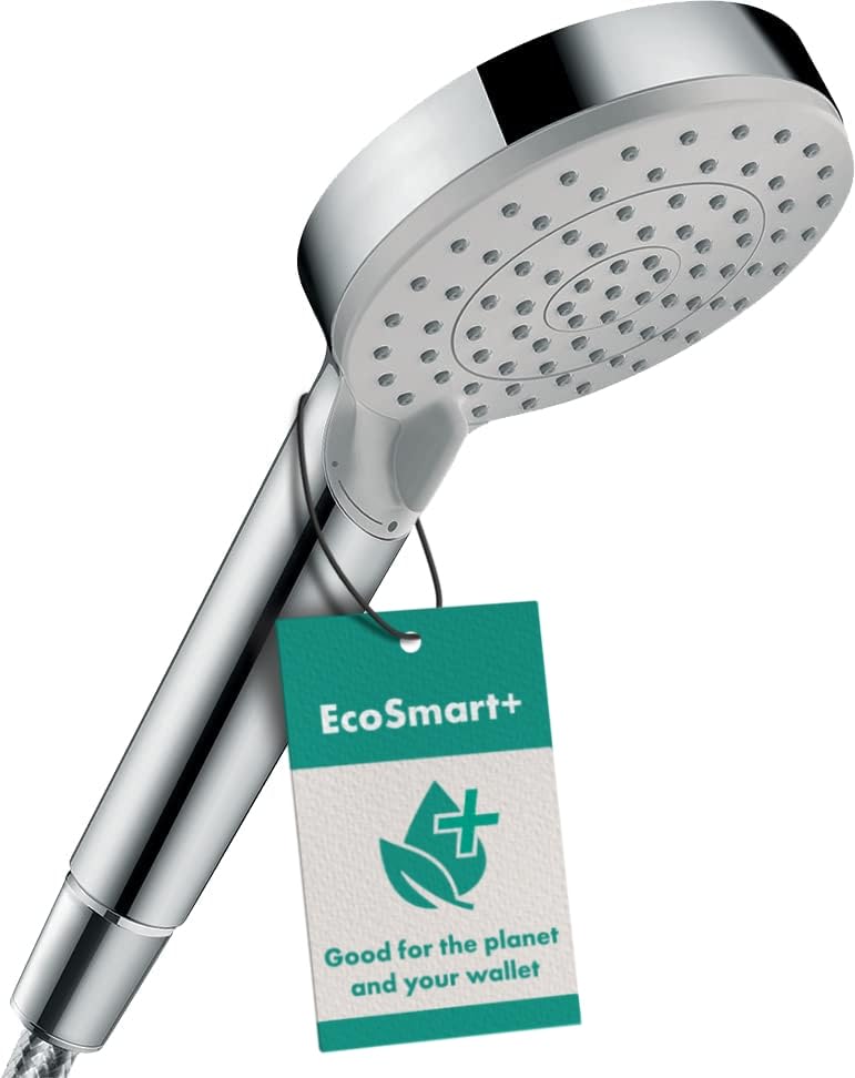 hansgrohe duschkopf wassersparend 5 l/min EcoSmart, 2 strahlarten, amazon prime
