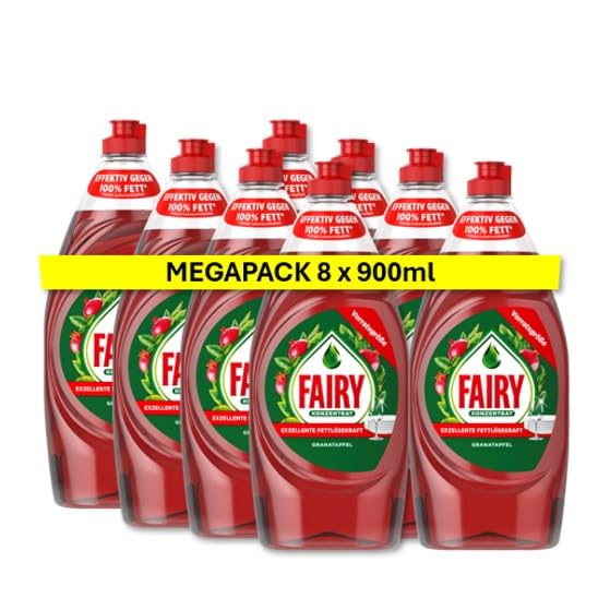 fairy ultra granatapfel konzentrat handgeschirrspülmittel 8x900ml fettlösekraft