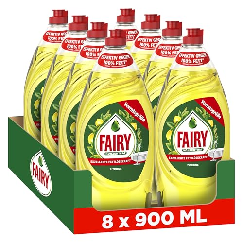 fairy ultra konzentrat geschirrspülmittel zitrone 8x900ml fettlösekraft