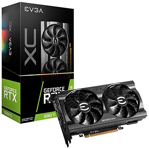 evga geforce rtx 3060 ti xc mit dualfan, metall-backplate, lhr