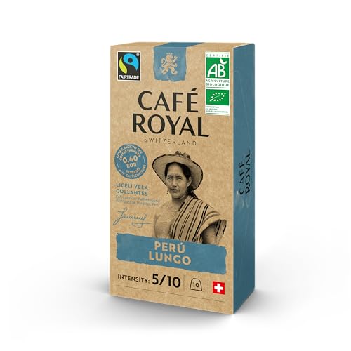 caf royal lungo bio kapseln für nespresso, 10 packungen, 100 stück