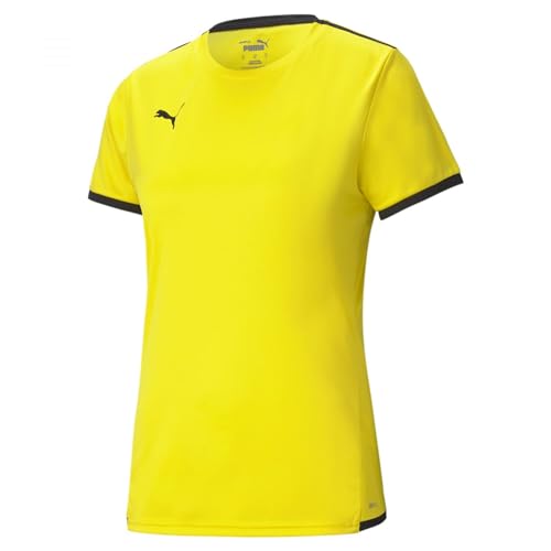 puma teamliga jersey t-shirt unisex gelb cyber yellow M