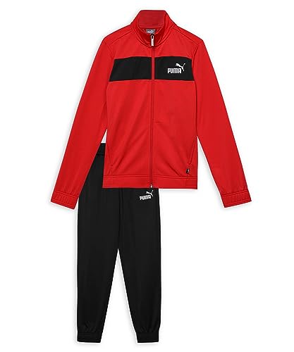 puma jungs poly suit track suit rot high risk red gr. 164