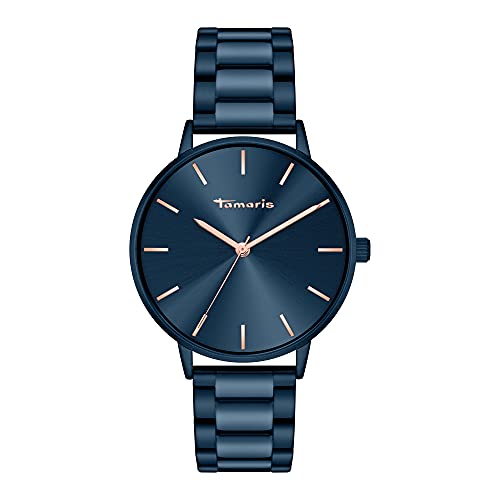 tamaris armbanduhr tt-0031-mq blau, IP beschichtet, stylisches design