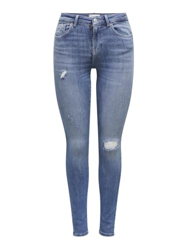 only jeans damen mid push life sk dt rea264 medium blue denim m 30l eu