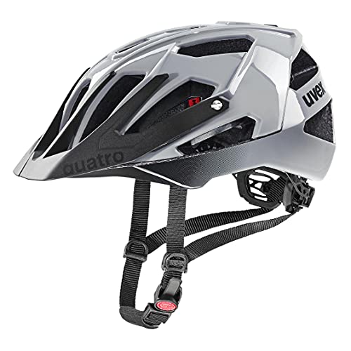 uvex quatro safe mtb helm für männer und frauen, anpassbare größe und schild