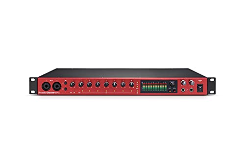Focusrite Clarett+ 8Pre audio interface, klarer Klang, 8 Eingänge