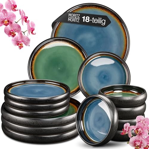 Moritz & Moritz 18-teiliges steinzeug geschirrset für 6 personen 49,99