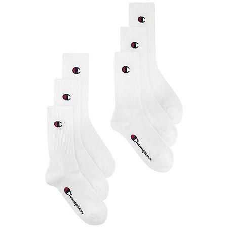 champion unisex basic socken 6er pack weiß schwarz 11,86 statt 22