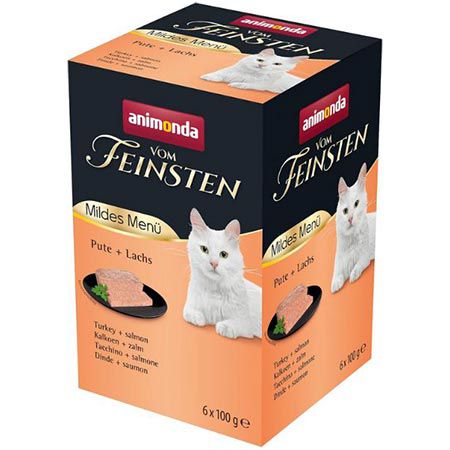 Produktbild: animonda Katzenfutter 6er Pack Mildes Menü Pute Lachs ab 3,93