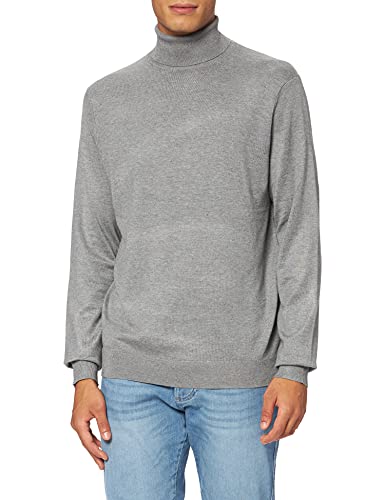 only & sons herren pullover roll neck regular fit grau melange größe xs bis xxl