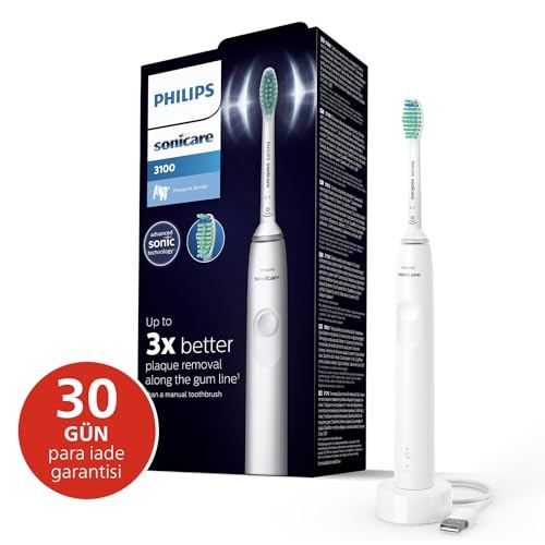 Philips Sonicare 3100 Schallzahnbürste HX3671/13 mit Andruckkontrolle und Timer