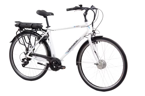 e bike f.lli schiano e-moon, e-bike für herren und damen, weiss