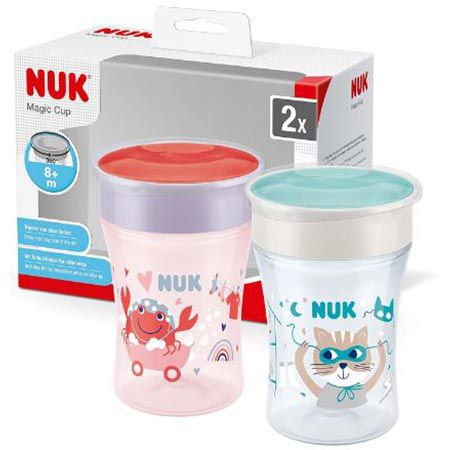 nuk magic cup trinklernbecher 2er pack, 230ml, günstig kaufen 14,69