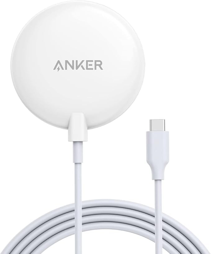 Anker 313 Magnetisches Ladepad, Kabelloses Charger + 150cm USB-C Kabel für iPhone