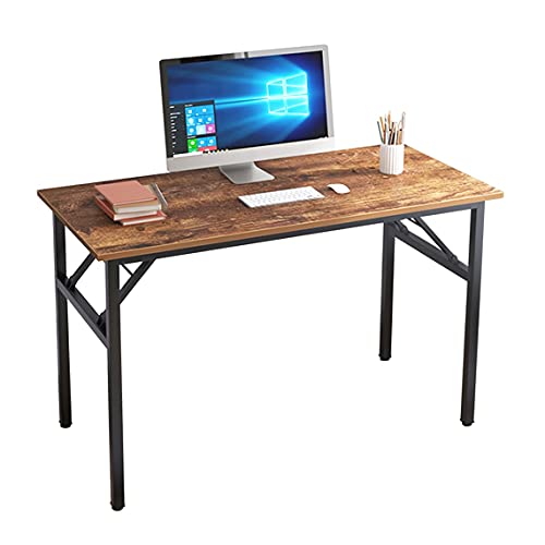 Schreibtisch Klapptisch 120x60cm / 100x60cm Braun Schwarz Büro Computertisch
